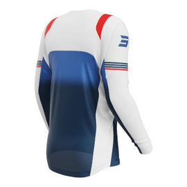 Shot Contact Linear Sport Finishing Collar Jersey - Patriot