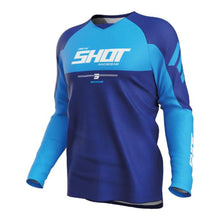 Load image into Gallery viewer, Shot Draw Private Lycra Collar Panel Jersey - Blue