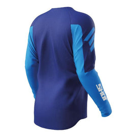 Shot Draw Private Lycra Collar Panel Jersey - Blue