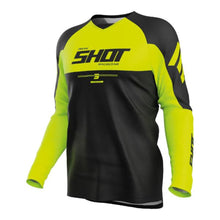 Load image into Gallery viewer, Shot Draw Private Lycra Collar Panel Jersey - Neon Yellow