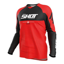 Load image into Gallery viewer, Shot Draw Private Lycra Collar Panel Jersey - Red