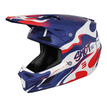 Load image into Gallery viewer, Shot Speed Beast Full Face Helmet - Pearl Blue / Red