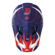 Load image into Gallery viewer, Shot Speed Beast Full Face Helmet - Pearl Blue / Red