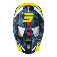 Load image into Gallery viewer, Shot Furious Flash Full Face Helmet - Gloss Blue / Neon Yellow