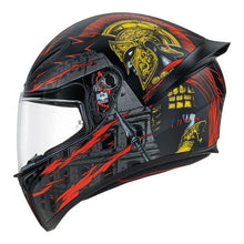 Load image into Gallery viewer, AGV K1 S Gladiator Full Face Helmet - Matt Black/Gold/Red