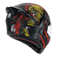 Load image into Gallery viewer, AGV K1 S Gladiator Full Face Helmet - Matt Black/Gold/Red