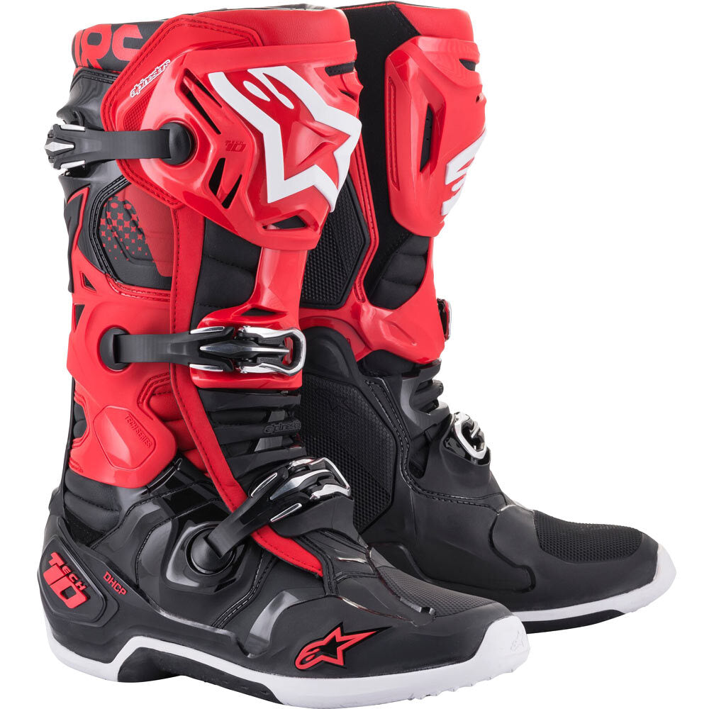 Alpinestars Tech 10 MX Boots - Red/Black - MotoHeaven