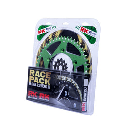 PRO PACK - RK CHAIN & SPROCKET KIT GOLD+GREEN 13/51 KX250F 06-23