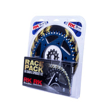Load image into Gallery viewer, PRO PACK - RK CHAIN &amp; SPROCKET KIT GOLD+BLUE 13/49 YZ450F 03-23