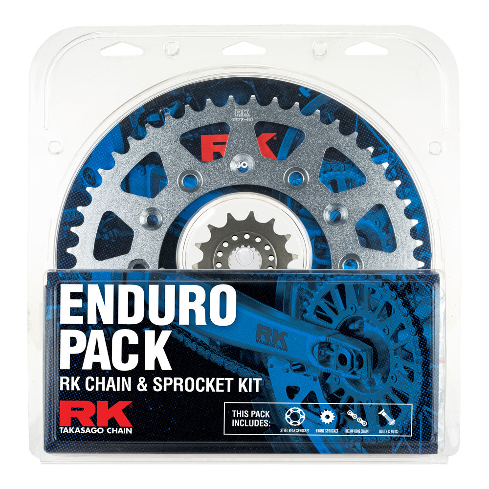 ENDURO PACK - RK CHAIN & SPROCKET KIT - STEEL - 14/50 CRF450X/RX 02-23