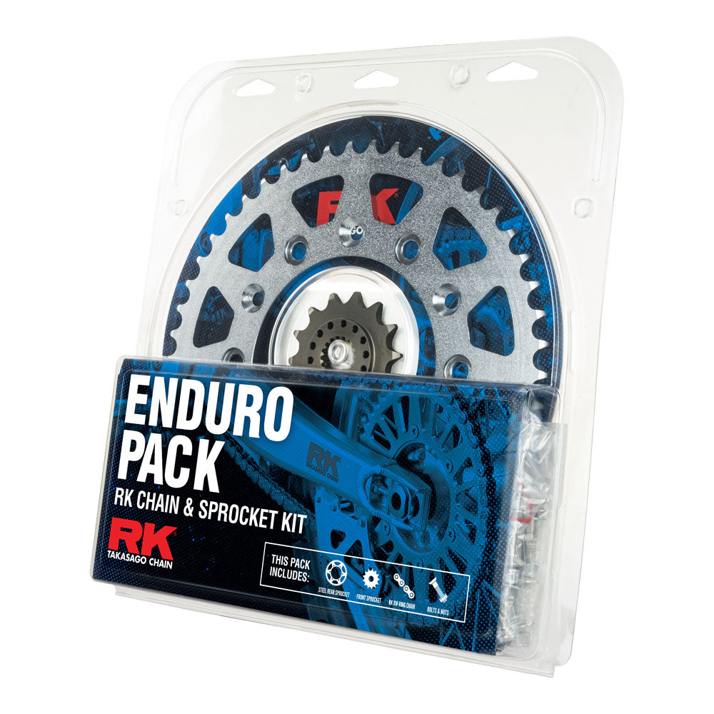 ENDURO PACK - RK CHAIN & SPROCKET KIT - STEEL - 14/50 CRF450X/RX 02-23