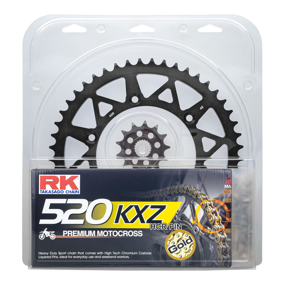 LITE PACK - RK CHAIN & SPROCKET KIT BLACK - 13/49 CRF250R 18-21