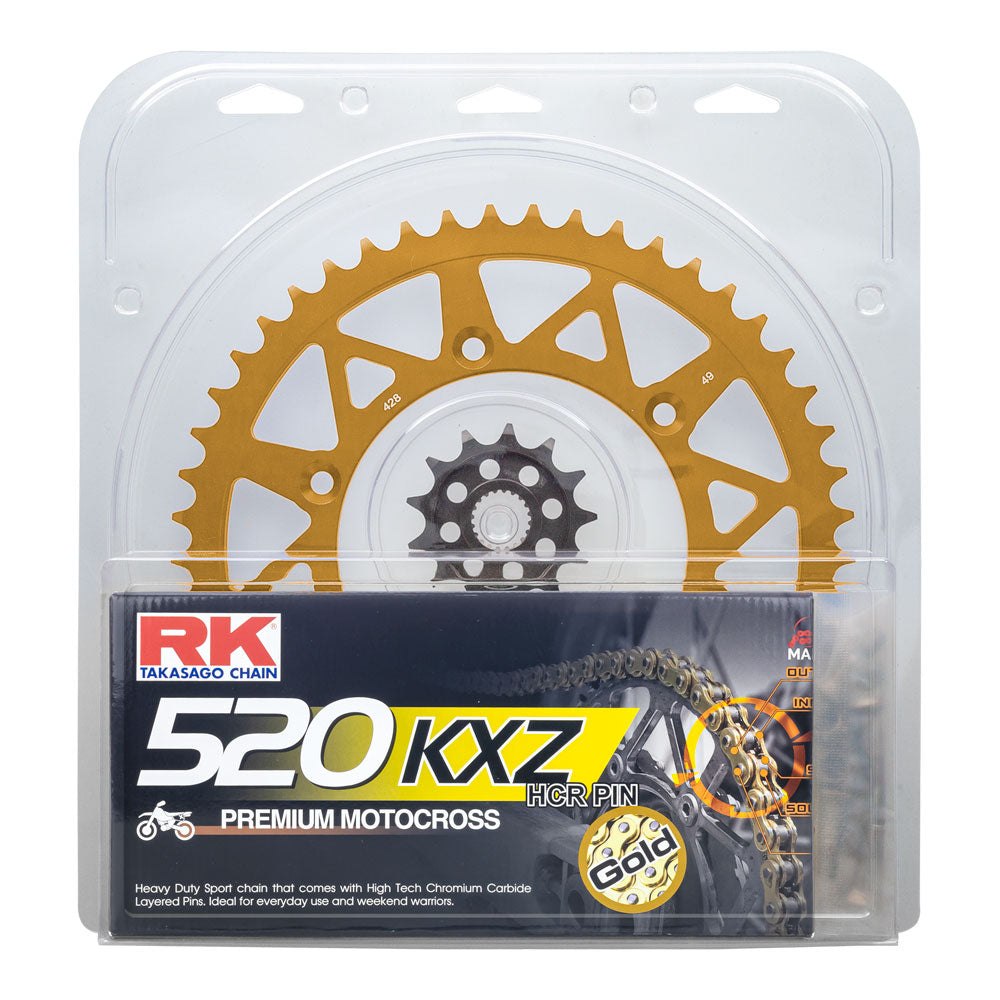 LITE PACK - RK CHAIN & SPROCKET KIT GOLD 13/50 RMZ250 13-23