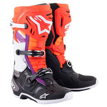 Load image into Gallery viewer, Alpinestars Tech 10 Boots - Black Red Fluro Orange Fluro White