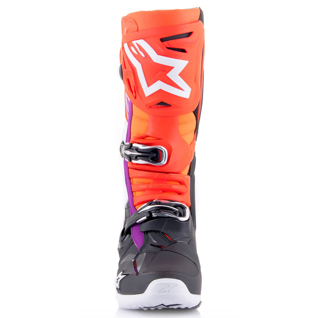 Alpinestars Tech 10 Boots - Black Red Fluro Orange Fluro White