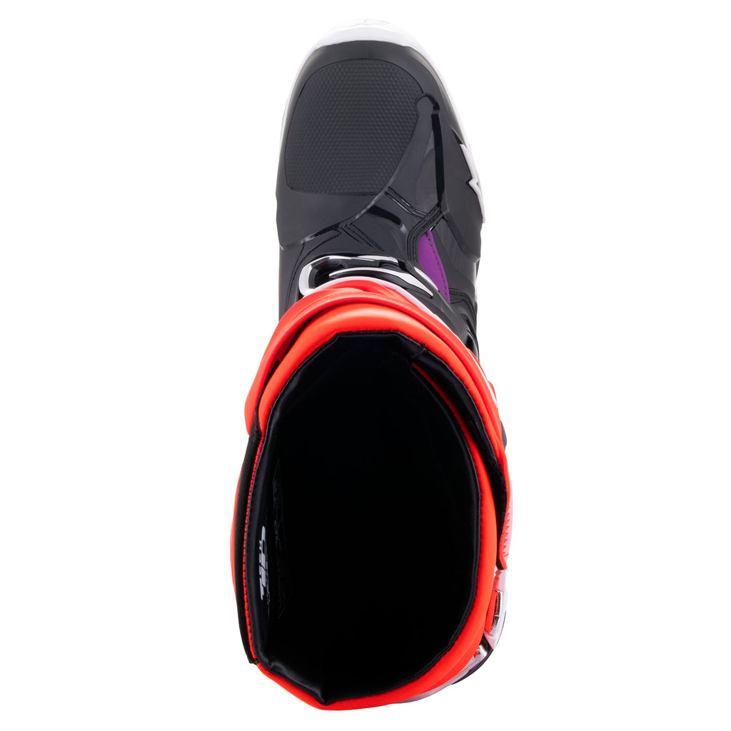 Alpinestars Tech 10 Boots - Black Red Fluro Orange Fluro White
