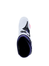 Load image into Gallery viewer, Alpinestars Tech 10 (MY20) Boots - White/Violet/Navy Blue/Fluropink - View 5 | Everest Motorcycles