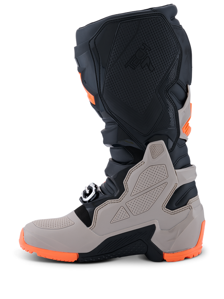 Alpinestars Tech 7 (MY26) Enduro Boots - Black/Warm-Gray/Fluro-Orange - View 4 | Everest Motorcycles