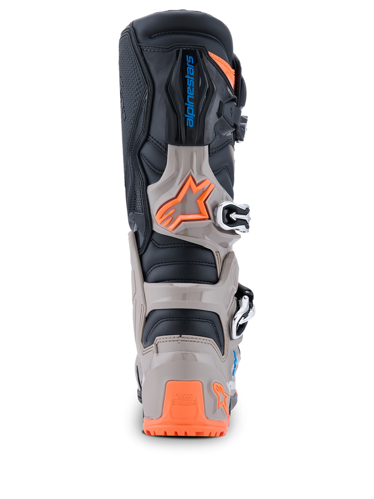 Alpinestars Tech 7 (MY26) Enduro Boots - Black/Warm-Gray/Fluro-Orange - View 5 | Everest Motorcycles