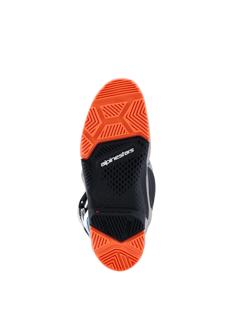 Alpinestars Tech 7 (MY26) Enduro Boots - Black/Warm-Gray/Fluro-Orange - View 7 | Everest Motorcycles