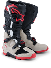 Load image into Gallery viewer, Alpinestars Tech 7 (MY26) Enduro Boots - Black/Light-Gray/Bright-Red - View 1 | Everest Motorcycles