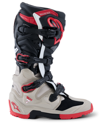 Alpinestars Tech 7 (MY26) Enduro Boots - Black/Light-Gray/Bright-Red - View 2 | Everest Motorcycles