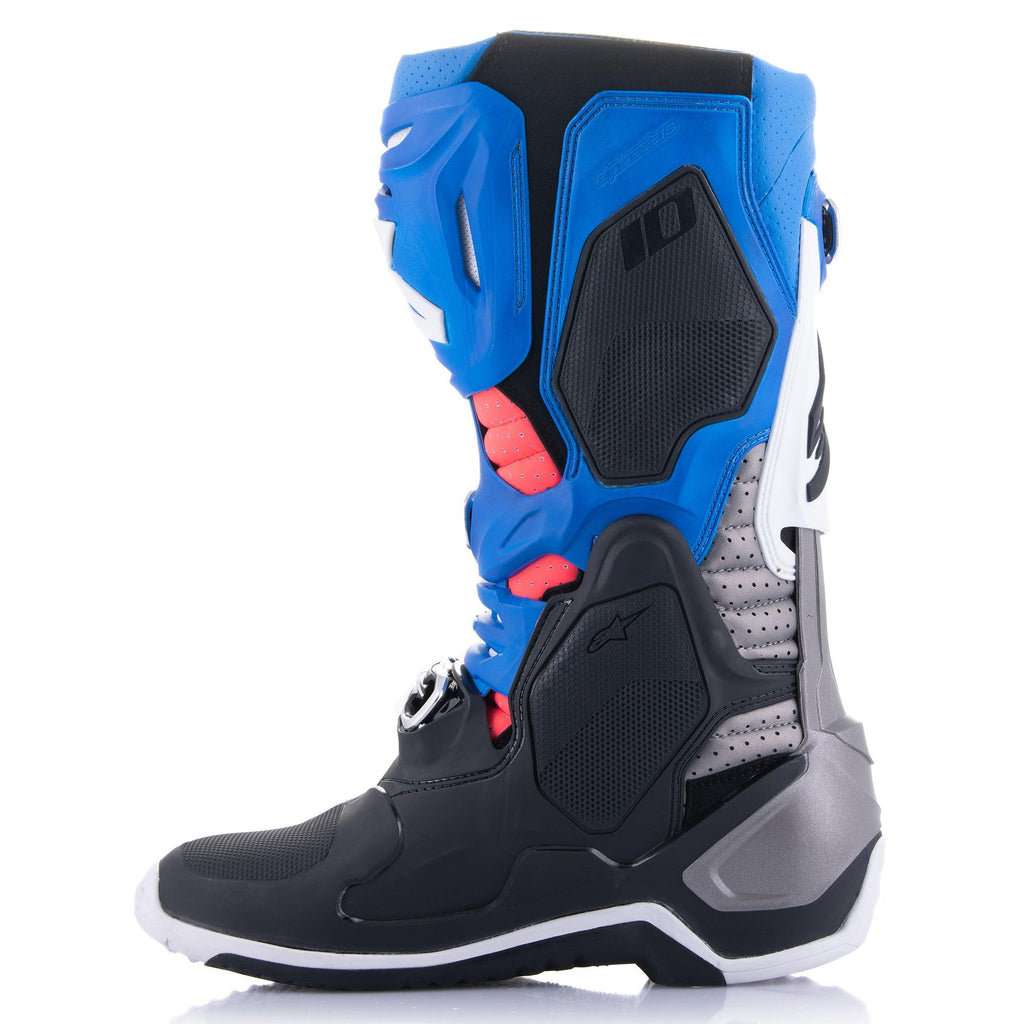 Alpinestars Tech 10 Supervented Boots - Black-Enamel Blue Purple White