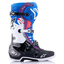 Load image into Gallery viewer, Alpinestars Tech 10 Supervented Boots - Black-Enamel Blue Purple White