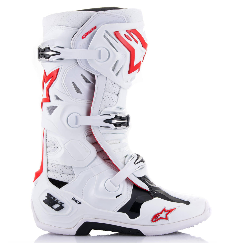 Alpinestars Tech 10 Supervented Boots - White Bright Red