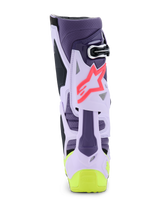 Load image into Gallery viewer, Alpinestars Tech 10 (MY20) Supervented Boots - Purple/Fluro Yellow/Diva-Pink - View 5 | Everest Motorcycles