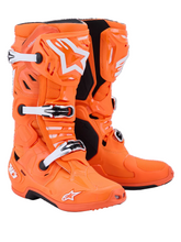Load image into Gallery viewer, Alpinestars Tech 10 (MY20) Supervented Boots - Fluro Orange/Black/White - View 1 | Everest Motorcycles