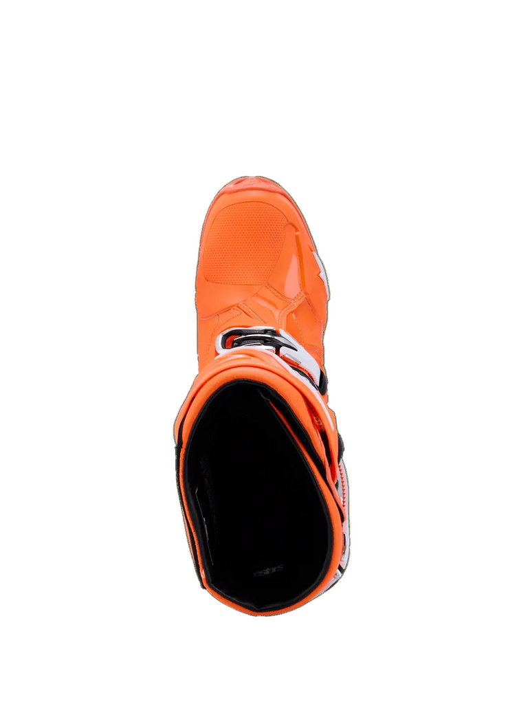 Alpinestars Tech 10 (MY20) Supervented Boots - Fluro Orange/Black/White - View 6 | Everest Motorcycles