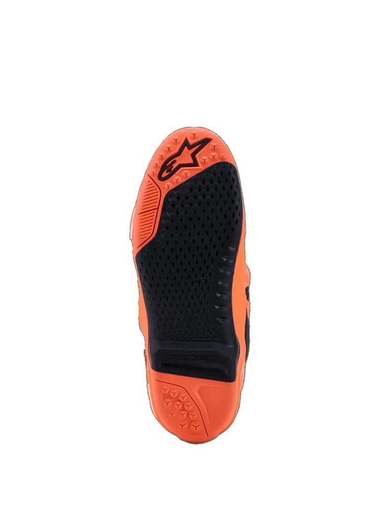 Alpinestars Tech 10 (MY20) Supervented Boots - Fluro Orange/Black/White - View 7 | Everest Motorcycles