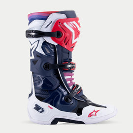 Alpinestars Tech 10 Supervented Boots - Night Navy White Rainbow - View 2 | Everest Motorcycles
