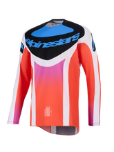 Load image into Gallery viewer, Alpinestars 2026 Techstar Knif Jersey - Light Gray/Orange/Fluro Black - View 1 | Everest Motorcycles