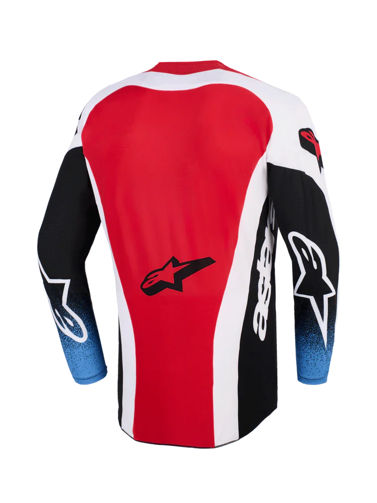 Alpinestars 2026 Techstar Knif Jersey - Black/White/Red - View 2 | Everest Motorcycles