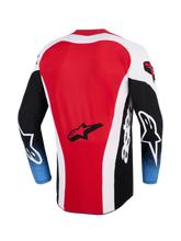 Load image into Gallery viewer, Alpinestars 2026 Techstar Knif Jersey - Black/White/Red - View 2 | Everest Motorcycles