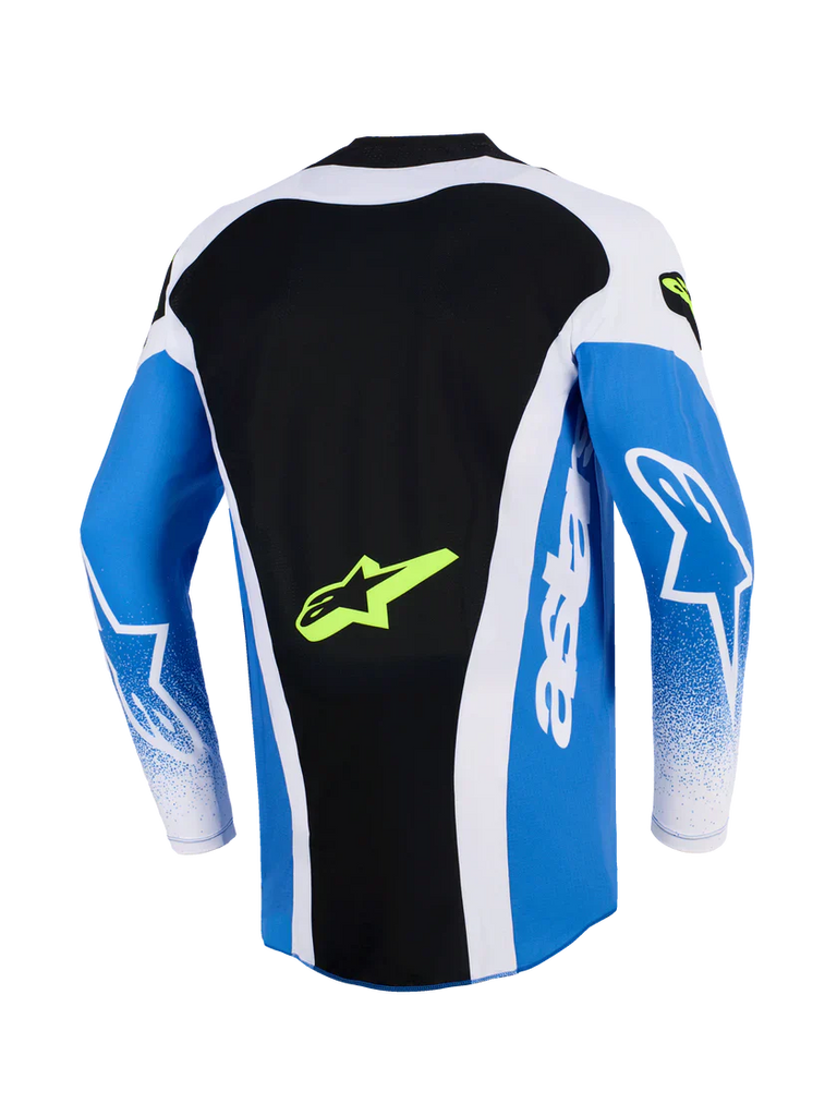 Alpinestars 2026 Techstar Knif Jersey - Ucla Blue/Black/Yellow Fluro - View 2 | Everest Motorcycles