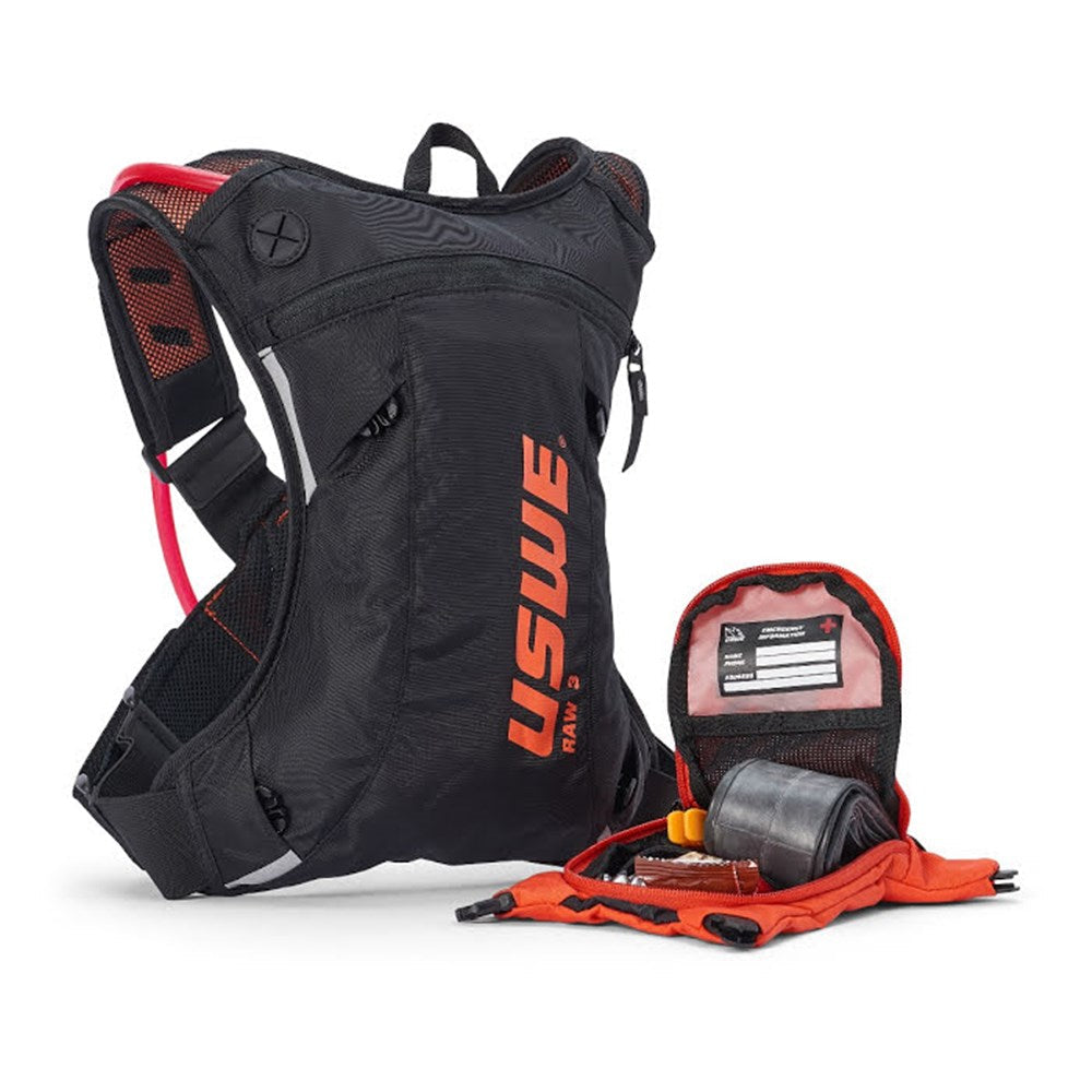 USWE 22 Raw 3 Backpack With 2.0L Hydration Bladder - Factory Orange ...
