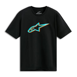 Alpinestars Ageless Shadow CSF Tee - Black/Turquoise | Everest Motorcycles