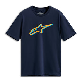 Alpinestars Ageless Shadow CSF Tee - Navy/Orange | Everest Motorcycles