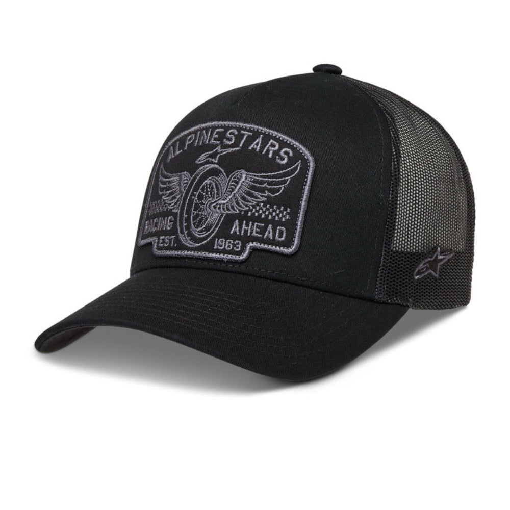 Alpinestars Heritage Patch One Size Trucker Hat Cap - Black / Grey