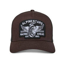 Load image into Gallery viewer, Alpinestars Heritage Patch Trucker Hat - Brown/Black - View 1 | Everest Motorcycles
