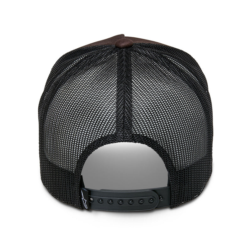 Alpinestars Heritage Patch Trucker Hat - Brown/Black - View 4 | Everest Motorcycles