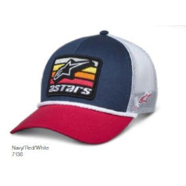 Alpinestars Selica Trucker Hat - Navy/Red/White