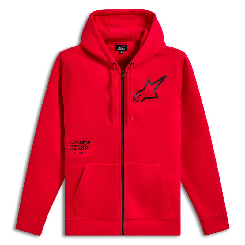 Alpinestars Transverse Hoodie - Red | Everest Motorcycles