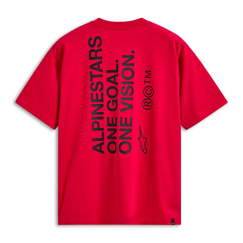 Alpinestars One Oversized Short Sleeves CSF Tee - Red - View 2 | Everest Motorcycles