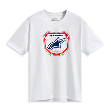 Load image into Gallery viewer, Alpinestars Plate Short Sleeves CSF Tee - White | Everest Motorcycles