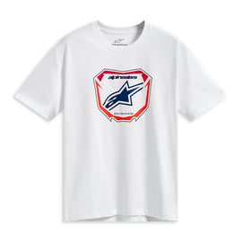 Alpinestars Plate Short Sleeves CSF Tee - White | Everest Motorcycles