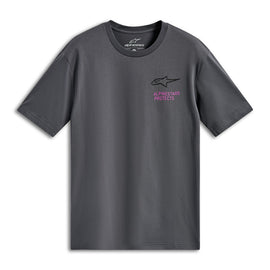 Alpinestars Pop Helmet Short Sleeves CSF Tee - Charcoal - MotoHeaven
